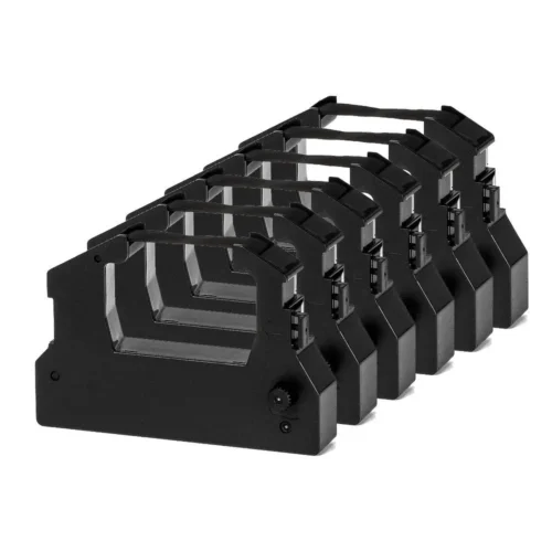 КОМПЛЕКТ 6 ЛЕНТИ ЗА МАТРИЧЕН ПРИНТЕР EPSON LQ-100 (LQ100)/150/150K/ACTIONPRINTER 3250/AP3250 - Black - 6 PCS -  PN RR-EP