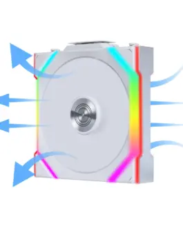 Alternative view of Вентилатор Lian Li UNI FAN SL Wireless ARGB PWM Reverse Blade - 120 mm Бял
