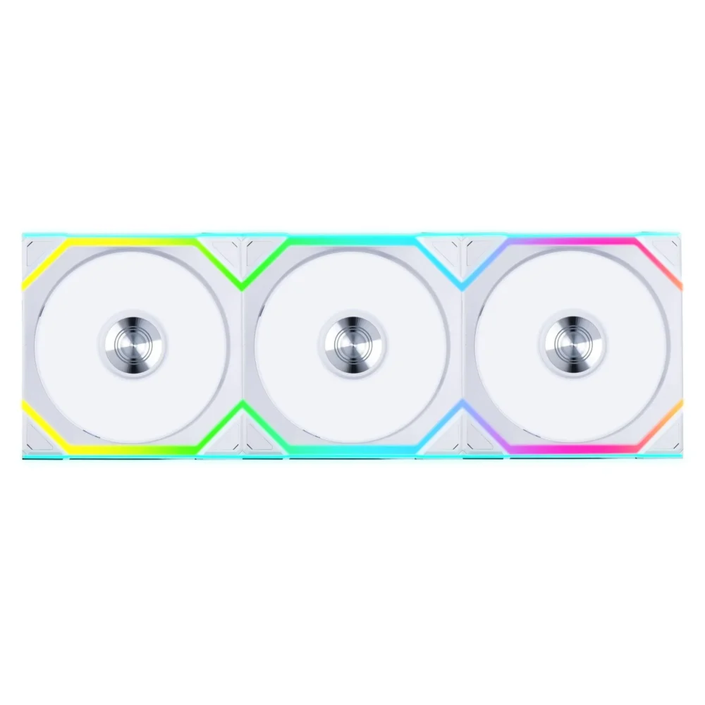 Вентилатори 3бр Lian Li UNI FAN SL Wireless ARGB PWM Reverse Blade - 120 mm Бели +