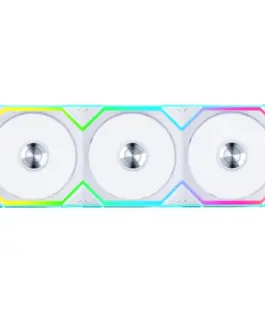 Вентилатори 3бр Lian Li UNI FAN SL Wireless ARGB PWM Reverse Blade - 120 mm Бели +