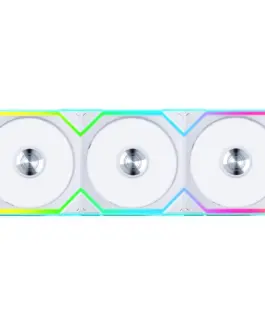 Вентилатори 3бр Lian Li UNI FAN SL Wireless ARGB PWM Reverse Blade - 120 mm Бели +