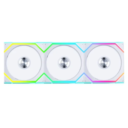 Вентилатори 3бр Lian Li UNI FAN SL Wireless ARGB PWM Reverse Blade - 120 mm Бели +