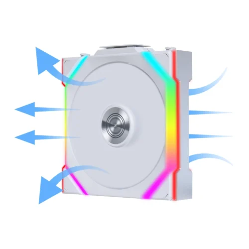 Вентилатори 3бр Lian Li UNI FAN SL Wireless ARGB PWM Reverse Blade – 120 mm Бели +