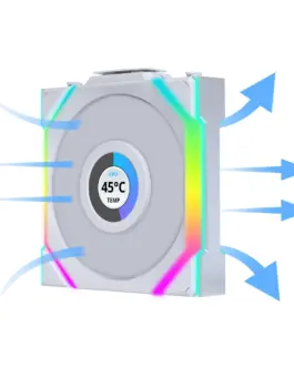 Alternative view of Вентилатор Lian Li UNI FAN SL Wireless LCD ARGB PWM - 120 mm Бял