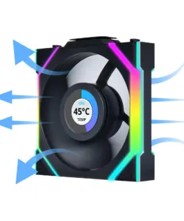 Alternative view of Вентилатор Lian Li UNI FAN SL Wireless LCD Reverse Blade ARGB PWM - 120 mm Черен