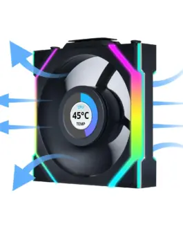 Alternative view of Вентилатор Lian Li UNI FAN SL Wireless LCD Reverse Blade ARGB PWM - 120 mm Черен