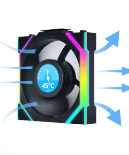 Вентилатори 3бр Lian Li UNI FAN SL Wireless LCD ARGB PWM – 120 mm