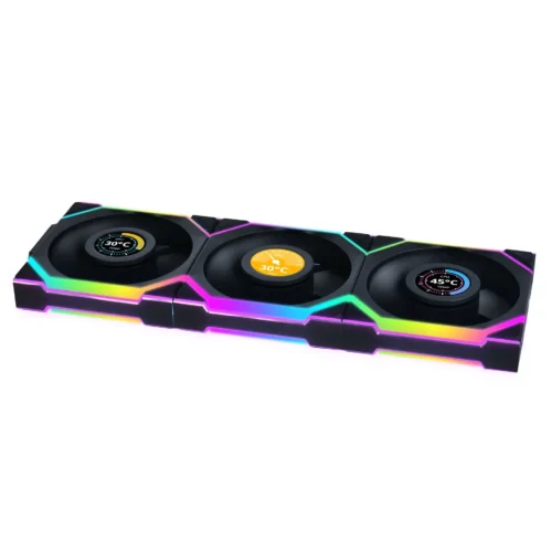 Alternative view of Вентилатори 3бр Lian Li UNI FAN SL Wireless LCD ARGB PWM - 120 mm Черен