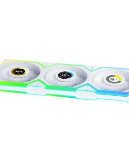 Alternative view of Вентилатори 3бр Lian Li UNI FAN SL Wireless LCD ARGB PWM - 120 mm Бели