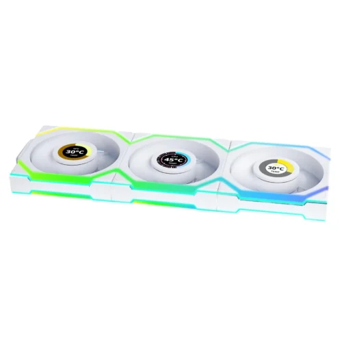 Alternative view of Вентилатори 3бр Lian Li UNI FAN SL Wireless LCD ARGB PWM - 120 mm Бели
