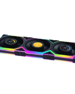 Alternative view of Вентилатори 3бр Lian Li UNI FAN SL Wireless LCD Reverse Blade ARGB PWM - 120 mm Черни