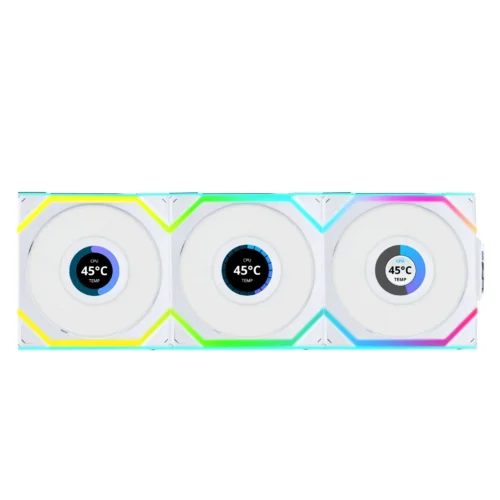 Вентилатори 3бр Lian Li UNI FAN SL Wireless LCD Reverse Blade ARGB PWM - 120 mm