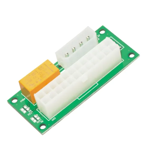 Makki Синхронизатор за две захранвания Mining ATX 24Pin to Molex 4Pin Dual PSU Power Supply Sync Starter -