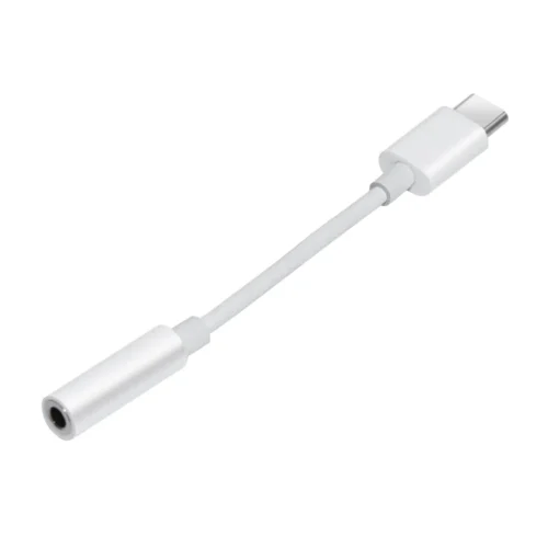 Makki преходник Adapter Type-C M to 3.5mm audio jack 4P F White - MAKKI-CBL-C-AUDIO-WH
