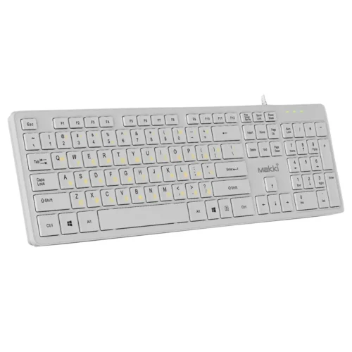 Makki нископрофилна кирилизирана клавиатура Keyboard USB BG - Low profile Chocolate - KB-C14