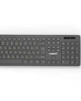 Makki БДС клавиатура и мишка Combo Keyboard and Mouse Wireless 2.4G BG low-profile chocolate -