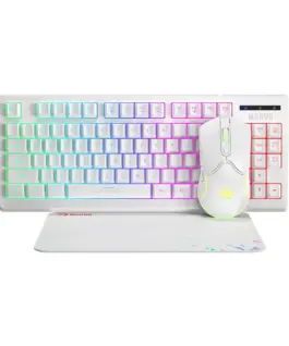 Marvo Геймърски комплект Gaming COMBO CM310 3-in-1 White - Keyboard Mouse 1000 Hz
