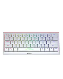 Marvo геймърска клавиатура Gaming Mechanical keyboard 61 keys TKL Hecate 61R WH - KG962G White - RED switches