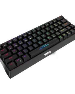 Alternative view of Marvo безжична механична геймърска клавиатура Wireless Gaming Mechanical keyboard Hecate 61WR Black - KG962W-R - Bluetooth 5.0, 63 keys