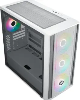 Alternative view of Кутия за компютър CoolerMaster MasterBox 600 - White ARGB