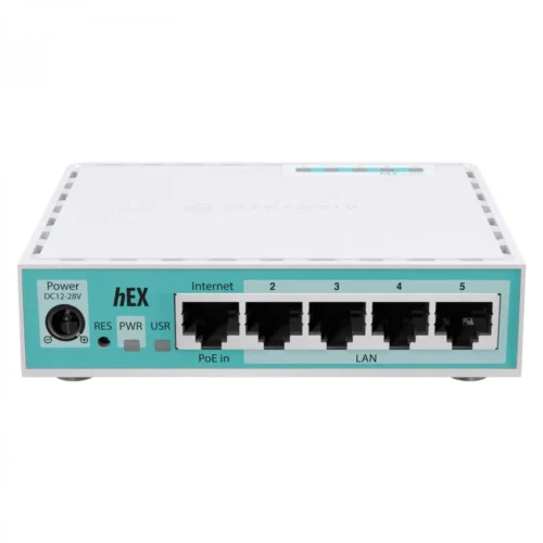 Рутер MikroTik 10/100/1000Mbit PoE RAM - 512 MB USB - А RouterOS v7 License level 4