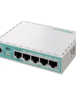 Alternative view of Рутер MikroTik 10/100/1000Mbit, PoE, RAM - 512 MB, USB - А, RouterOS v7, License level 4