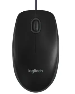 МИШКА LOGITECH B100 - Жична - Black - PN 910-003357