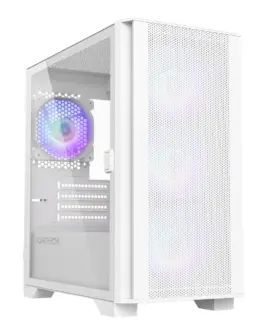 Montech кутия AIR 100 ARGB Micro ATX Case TG 4x120mm ARGB Fans White