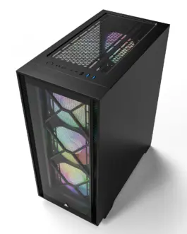 Alternative view of Montech кутия AIR 1000 PREMIUM, Mid-tower Case, TG, 2 Front Panels, 4x120mm ARGB Fans, Black