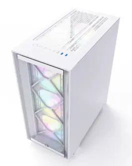 Alternative view of Montech кутия AIR 1000 PREMIUM, Mid-tower Case, TG, 2 Front Panels, 4x120mm ARGB Fans, White