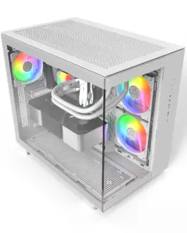 Alternative view of Montech кутия KING 65 Pro, Dual Chamber Mid-tower Case, 3 ARGB Fans, White