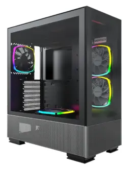 Montech кутия SKY TWO Mid-tower Case TG 4x120mm ARGB Fans Black