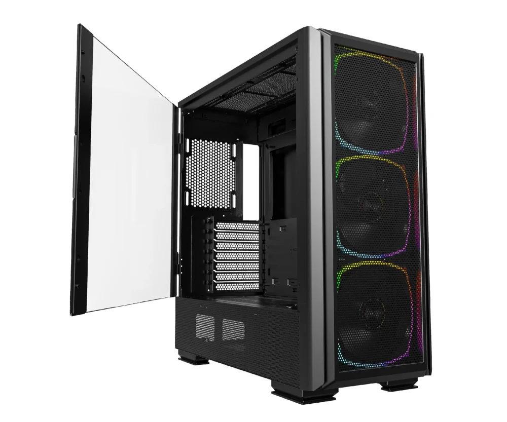 Montech кутия SKY TWO GX Mid-tower Case TG 3x140mm ARGB Fans Black