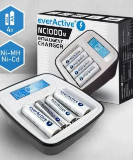 Alternative view of Зарядно у-во NIMH R6,03 AA/AAA  с микропроцесор NC1000M  EVERACTIVE