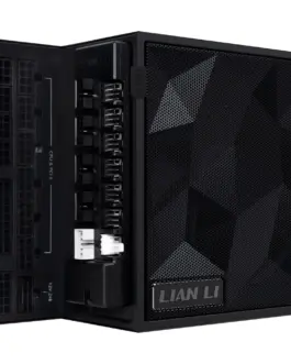 Alternative view of Захранващ блок Lian Li EDGE 1200W 80+ Gold PCIe 5.1, ATX 3.1 - Черно