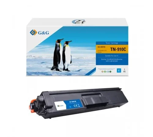 КАСЕТА ЗА BROTHER HL L9310CDW/MFC L9570CDW - Cyan - TN910C (TN-910C) - PN NT-CB910C - G&G
