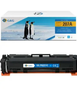 КАСЕТА ЗА HP Color Laserjet PRO M255dw/MFP M282nw/M283cdw/M283fdw - /207A/ - Cyan - W2211A - WITH CHIP / С ЧИП - PN NT-P