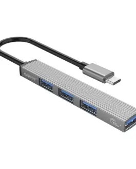 Orico хъб USB3.0/2.0 HUB 4 port - Type-C input - AH-13-GY
