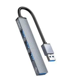 Alternative view of Orico хъб USB3.0/2.0 HUB 4 port, Aluminum - AH-A13-GY