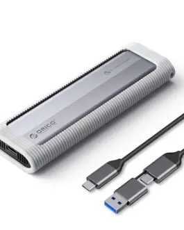 Orico външна кутия за диск Storage - Case - M.2 NVMe/SATA M/B key - USB3.1 Type-C/A Silicone Protective Case 10Gbps -