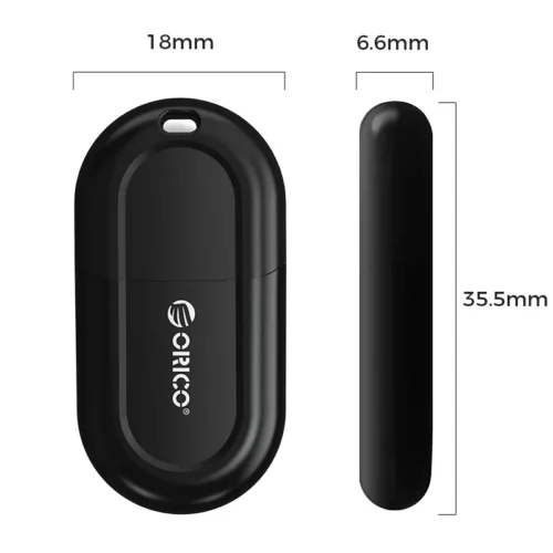 Alternative view of Orico блутут адаптер Bluetooth 5.3 USB adapter, black - BTA-53-BK