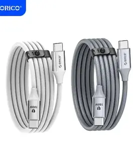 Alternative view of Orico кабел Cable USB C-to-C PD 100W Charging 1.0m White - CDX-100CC-WH