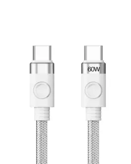 Orico кабел Cable USB C-to-C PD 60W Charging 1.0m White - CDX-60CC-WH