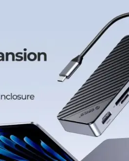 Alternative view of Orico докинг станция Portable Docking station M.2 SATA/NVMe - HDMI, USB3.2-A x 2, USB-C (10Gbps) x 1,USB-C (PD100W), SD/TF - OM28P-G2-BK