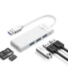 Orico хъб USB3.0 HUB White - 3 x USB3.0 SD TF - PAPW3AT-U3-015-WH