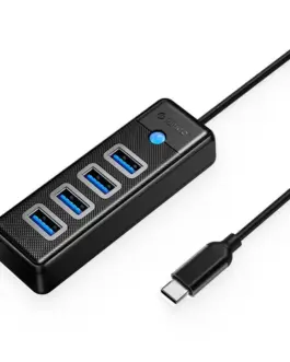 Orico хъб HUB USB3.1 Type-C 4 port - 4 x USB3.0 Black - PW4U-C3-015-BK