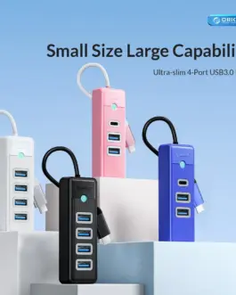 Alternative view of Orico хъб HUB USB3.1 3 port - 2 x USB3.0, 1 x Type C, Black - PWC2U-C3-015-BK