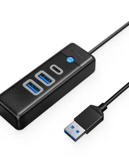 Orico хъб HUB USB3.0 3 port - 2 x USB3.0 1 x Type C Black - PWC2U-U3-015-BK