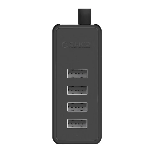 Alternative view of Orico хъб USB2.0 HUB 4 port - USB/Micro USB input, Black - W5P-U2-100-BK-EP