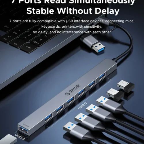 Orico хъб HUB USB-C 5 port – USB3.0 x 1